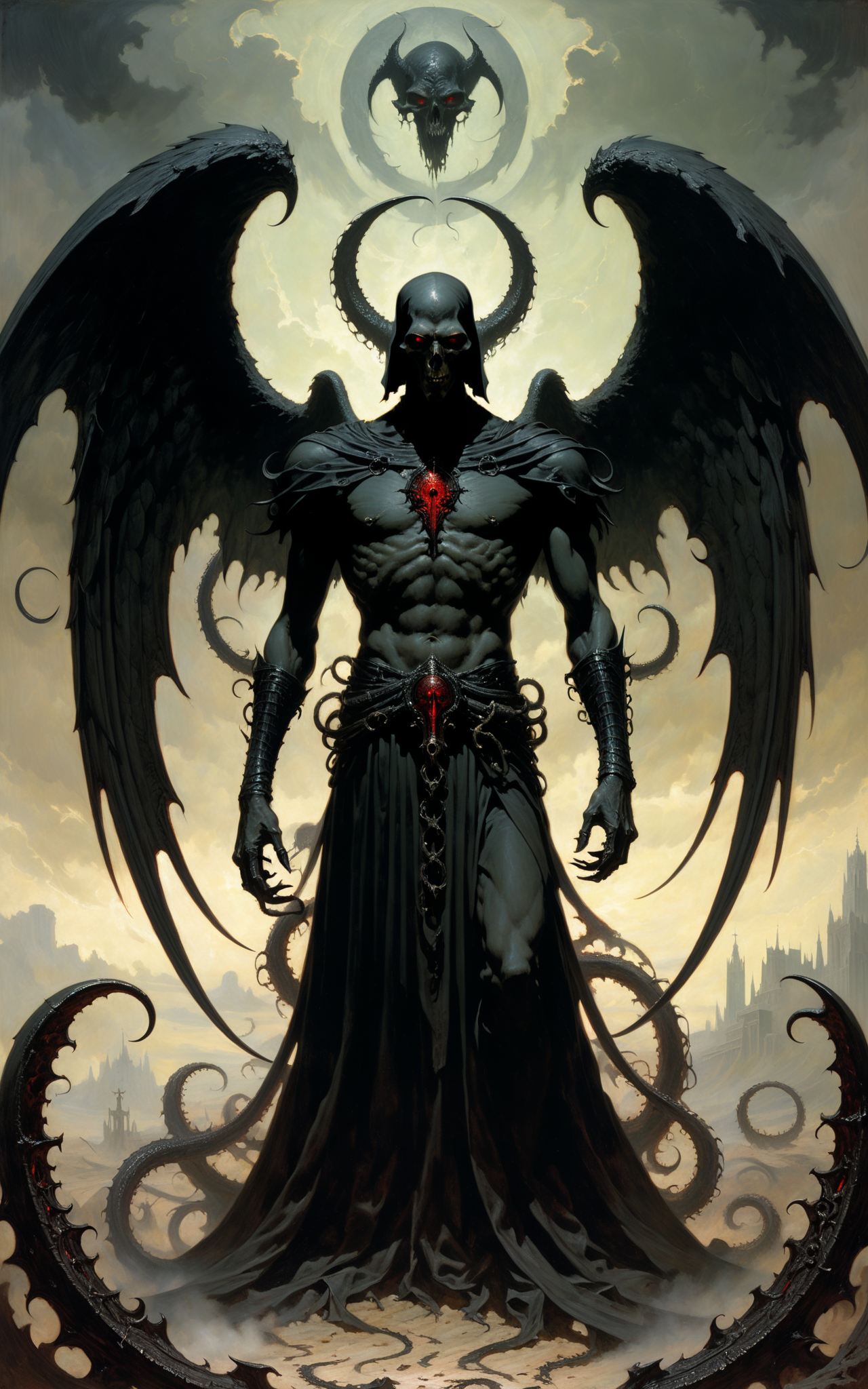 05316-2971404285-fallen angel of death Azazel staring upon god, grim looking becoming cthonic eldritch being created by hp lovecraft, ichor black.png